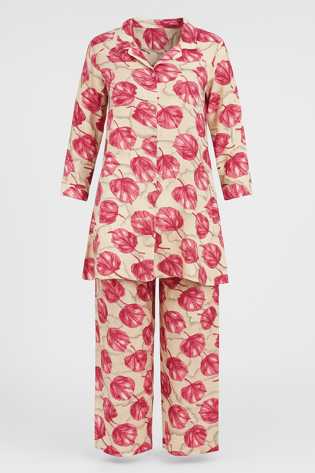 Pink 2 Pcs Co-ord set